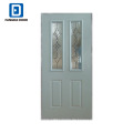 Fandda Edelstahl Twin Lite 4 Panel Innen Mattglas Tür